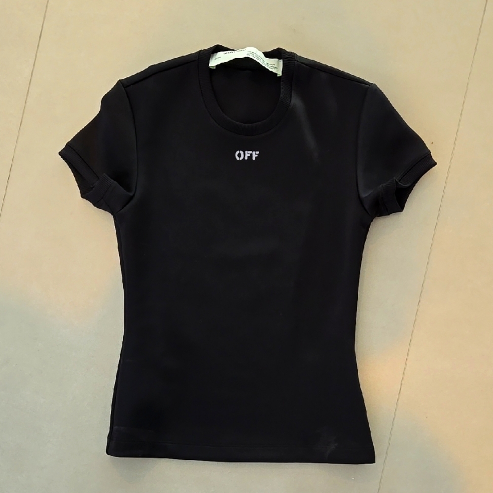 Off-White Black Stamp Basic T-Shirt - image 3